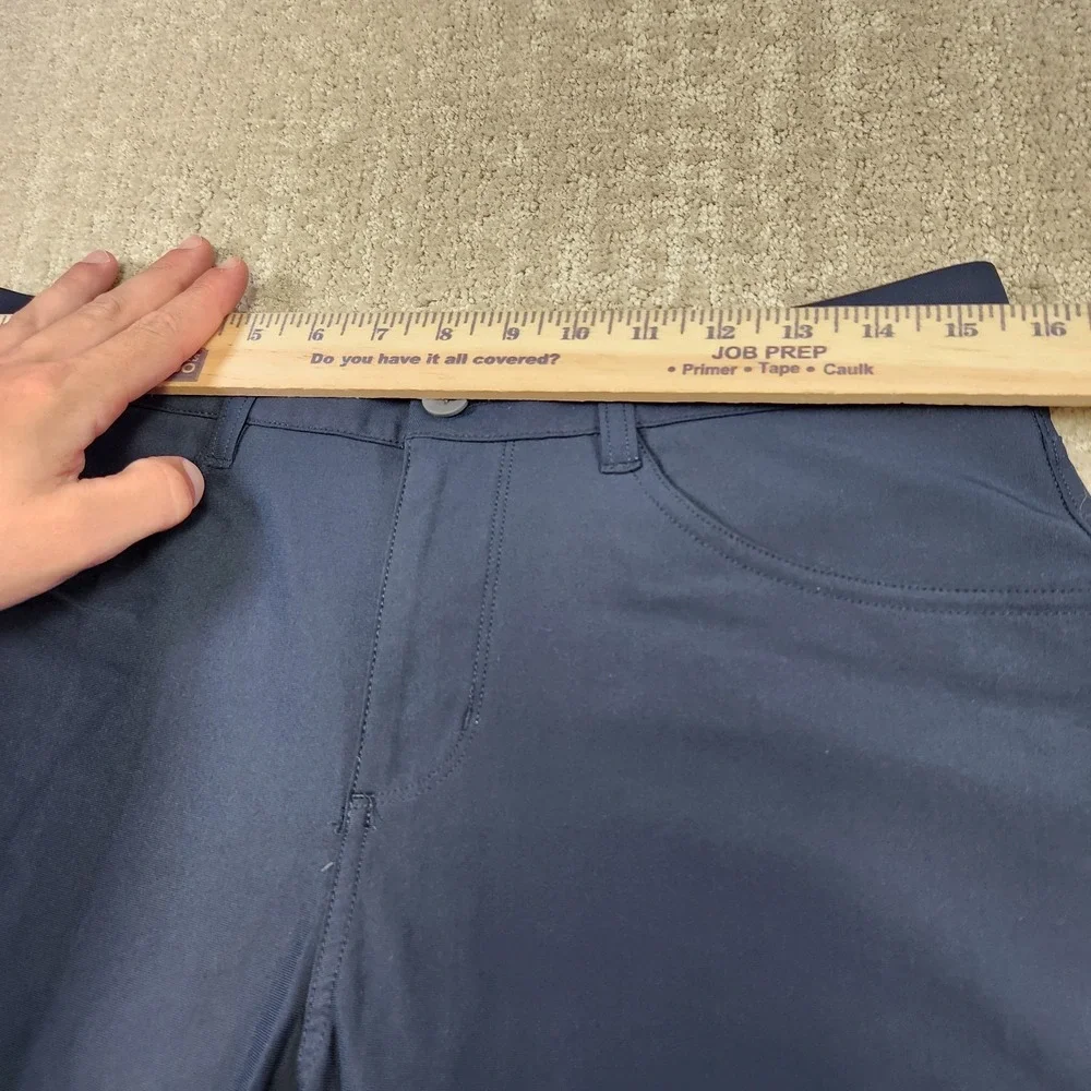 Vuori Pants Men 30x32 Meta Athletic Slim Fit Navy Blue Quick Dry Athleisure V430